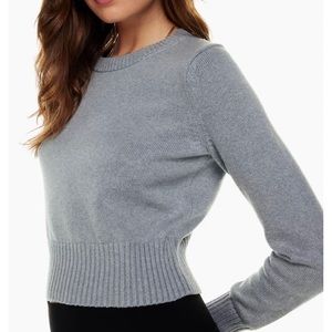 ARITZIA Sunday Best Heather Foil Gray Brendah Sweater
